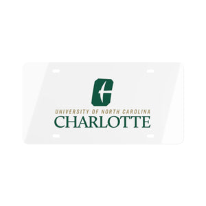 UNCC License Plate