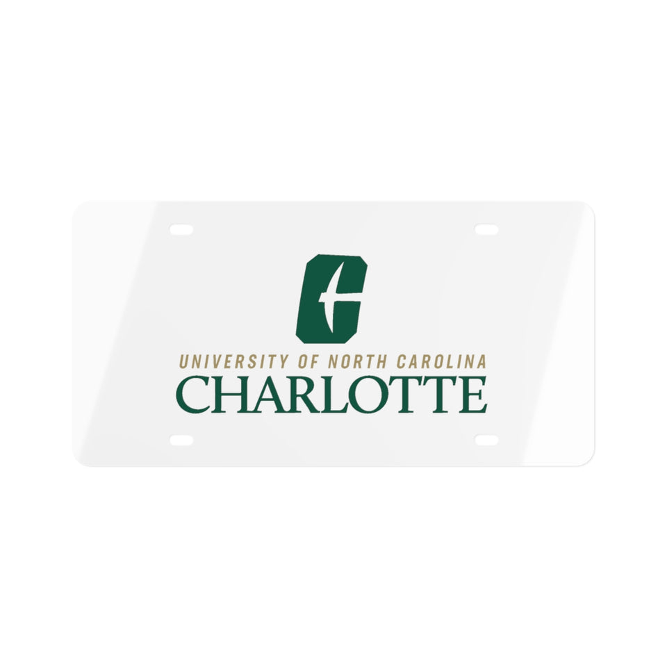 UNCC License Plate