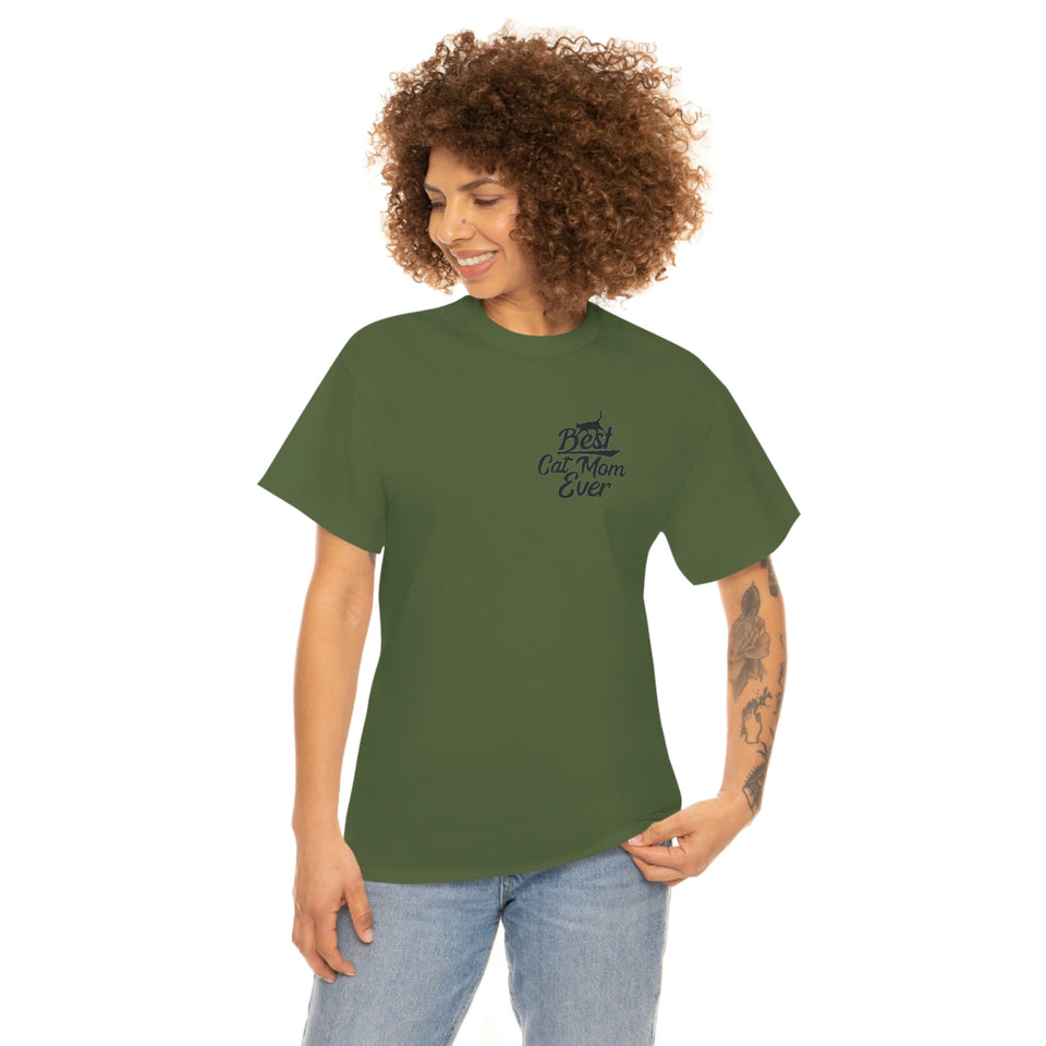 Best Cat Mom Ever Unisex Heavy Cotton Tee