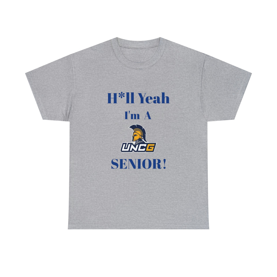 H*ll Yeah! UNCG Senior Unisex Heavy Cotton Tee