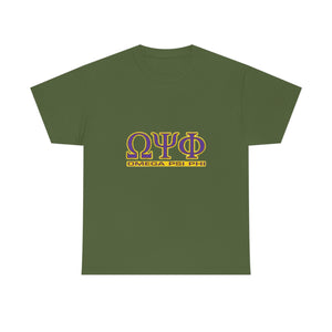Omega Psi Phi Unisex Heavy Cotton Tee