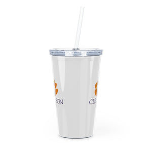 Clemson University Dad Tumbler with Straw