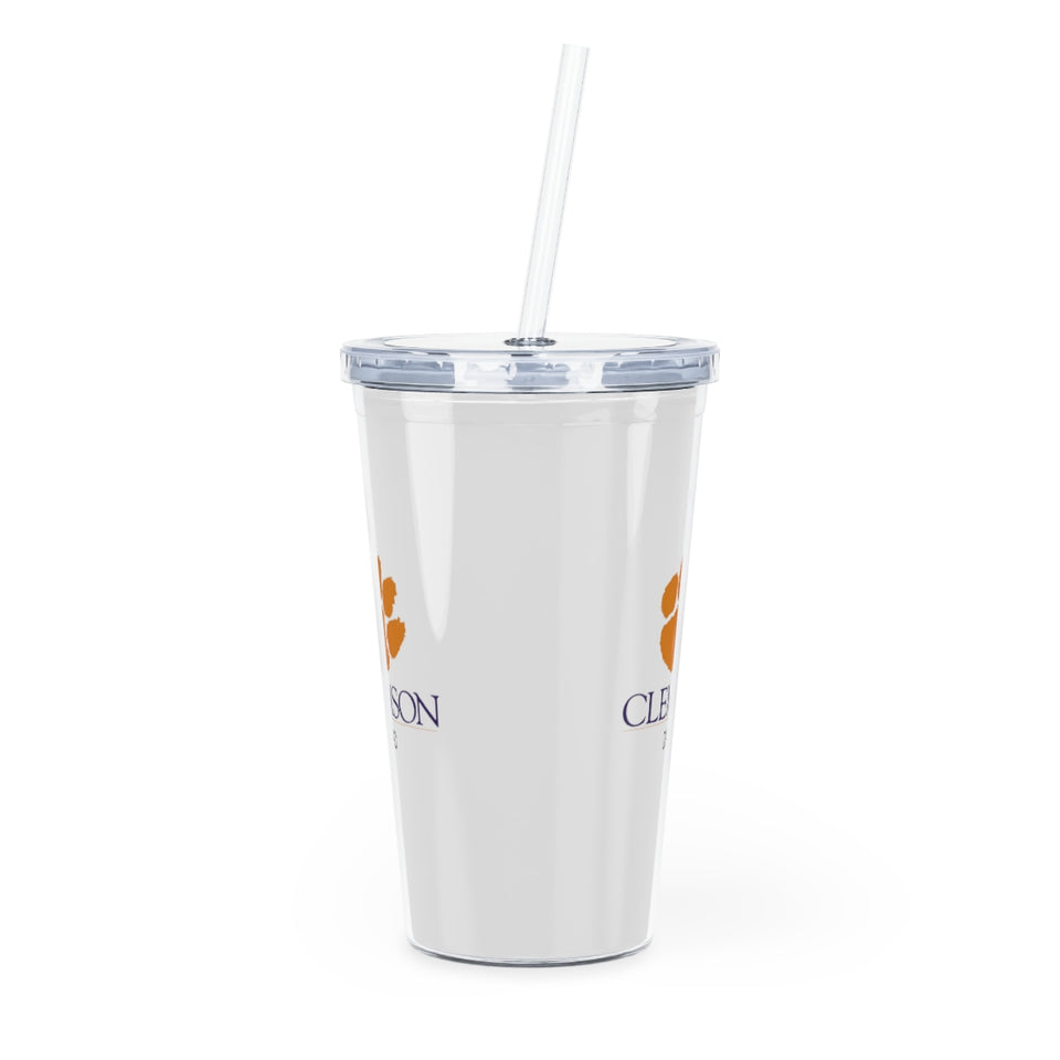 Clemson University Dad Tumbler with Straw