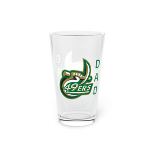 UNCC Dad Pint Glass, 16oz