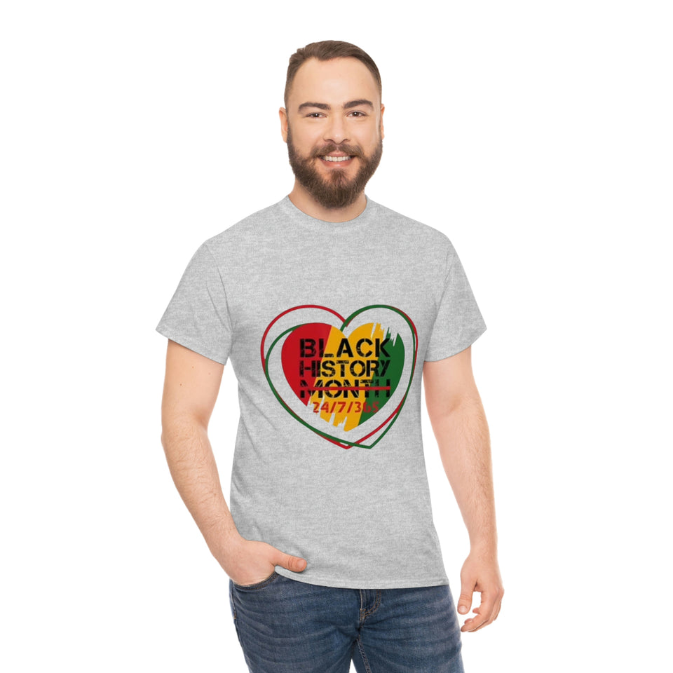Black History 24/7/365 Cotton Tee