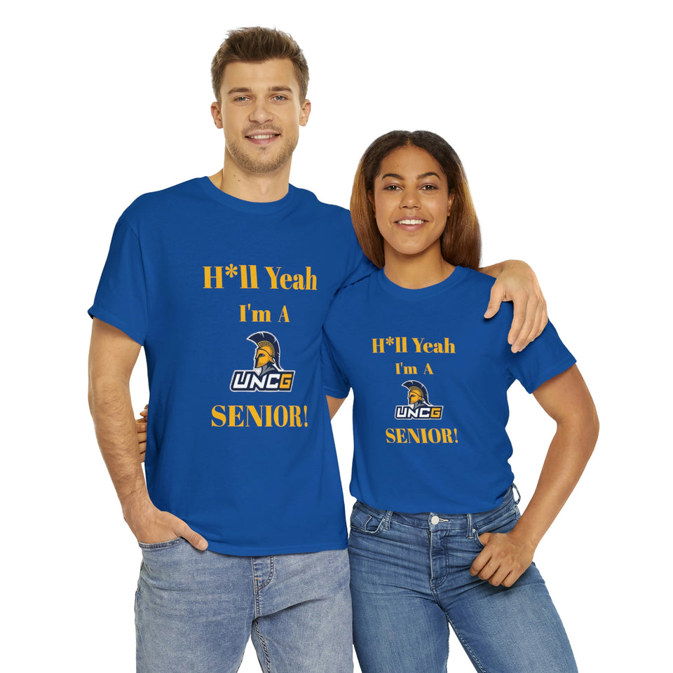 H*ll Yeah! UNCG Senior Unisex Heavy Cotton Tee