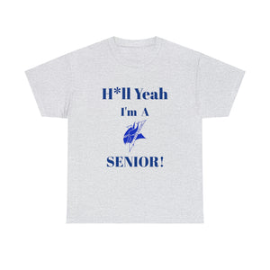 H*ll Yeah! Elizabeth City State Vikings Senior Unisex Heavy Cotton Tee