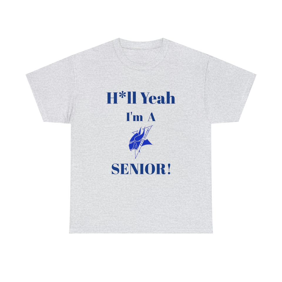 H*ll Yeah! Elizabeth City State Vikings Senior Unisex Heavy Cotton Tee