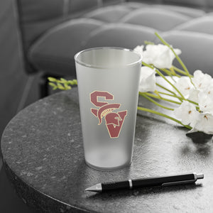 Sun Valley HS Frosted Pint Glass, 16oz