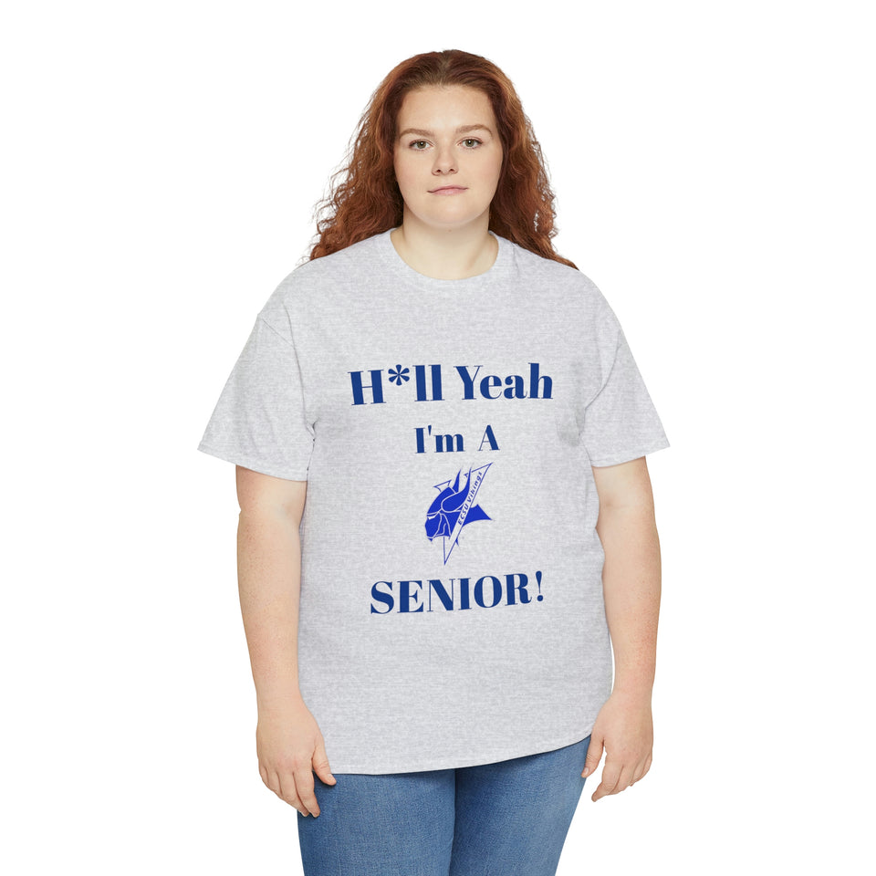 H*ll Yeah! Elizabeth City State Vikings Senior Unisex Heavy Cotton Tee