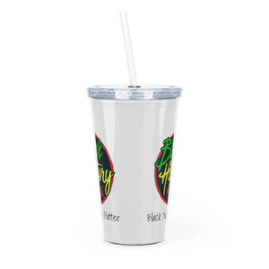 Black Nurses Matter Plastic Tumbler with Straw