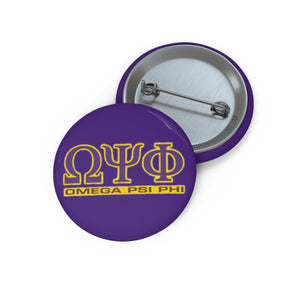Omega Psi Phi Custom Pin Buttons