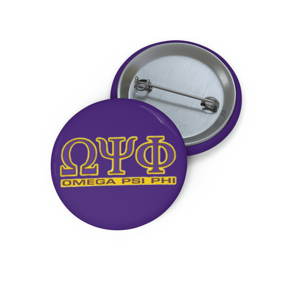 Omega Psi Phi Custom Pin Buttons
