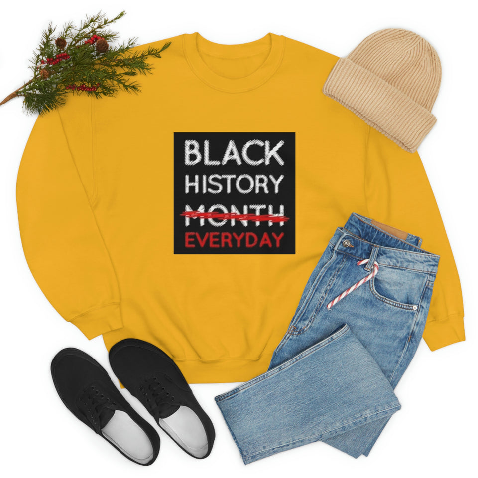 Black History Everyday Unisex Heavy Blend™ Crewneck Sweatshirt
