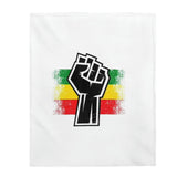 Black Fist Velveteen Plush Blanket
