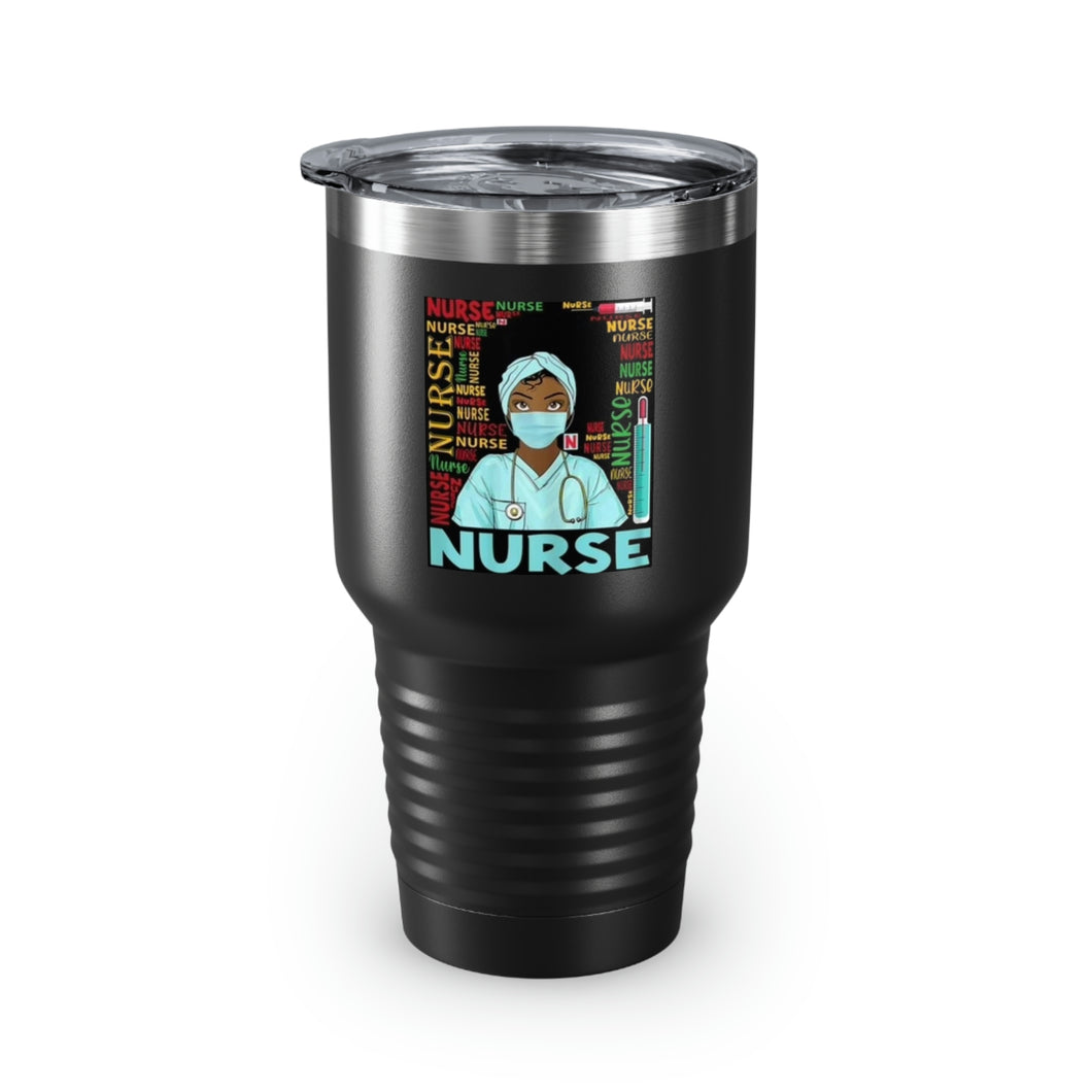 Black Nurse Ringneck Tumbler, 30oz