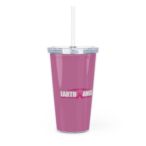 Earth Angel Plastic Tumbler with Straw