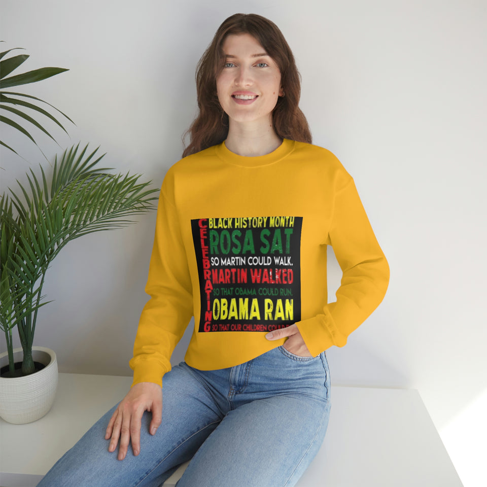 Celebrating Black History Month Unisex Heavy Blend™ Crewneck Sweatshirt