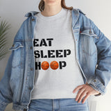 Eat Sleep Hoop Unisex Heavy Cotton Tee