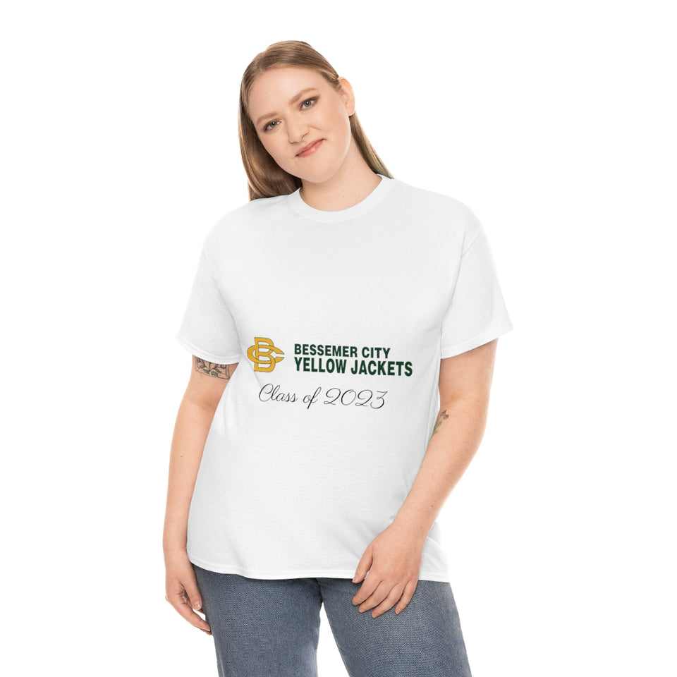 Bessemer City Yellow Jackets Class of 2023 Unisex Heavy Cotton Tee