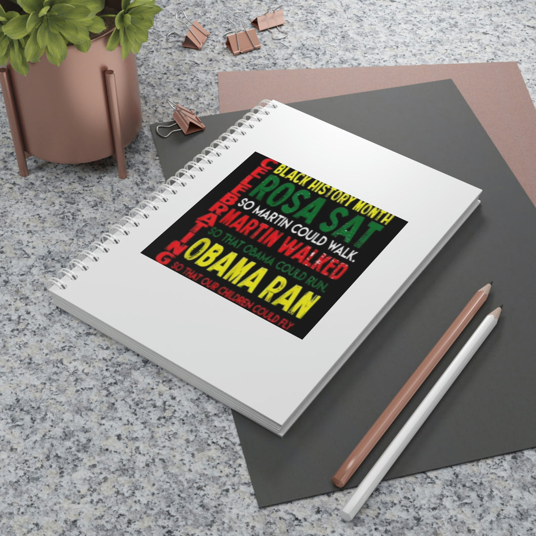 Celebrating Black History Month Spiral Notebook