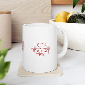Delta Heartbeat Ceramic Mug 11oz