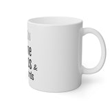 I Run On Caffeine Chaos & Cuss Words White Mug, 11oz