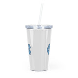 UNC Plastic Tumbler with Straw