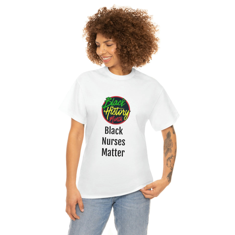 Black Nurses Matter Cotton Tee