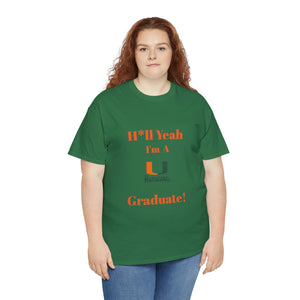 H*ll Yeah Miami Hurricanes Unisex Heavy Cotton Tee