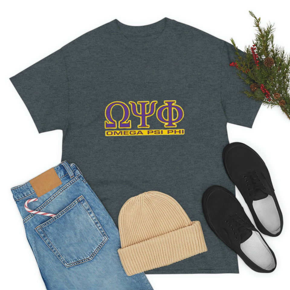 Omega Psi Phi Unisex Heavy Cotton Tee