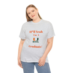 H*ll Yeah Miami Hurricanes Unisex Heavy Cotton Tee