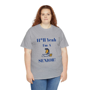 H*ll Yeah! UNCG Senior Unisex Heavy Cotton Tee