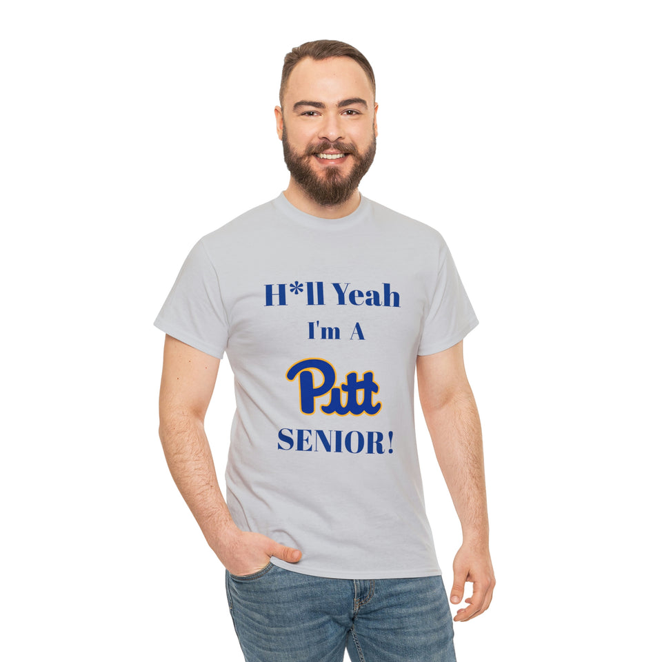 H*ll Yeah! University of Pittsburgh Senior Unisex Heavy Cotton Tee