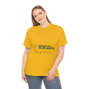 Bessemer City Yellow Jackets Class of 2023 Unisex Heavy Cotton Tee