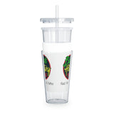 Black Dentists Matter Plastic Tumbler with Straw