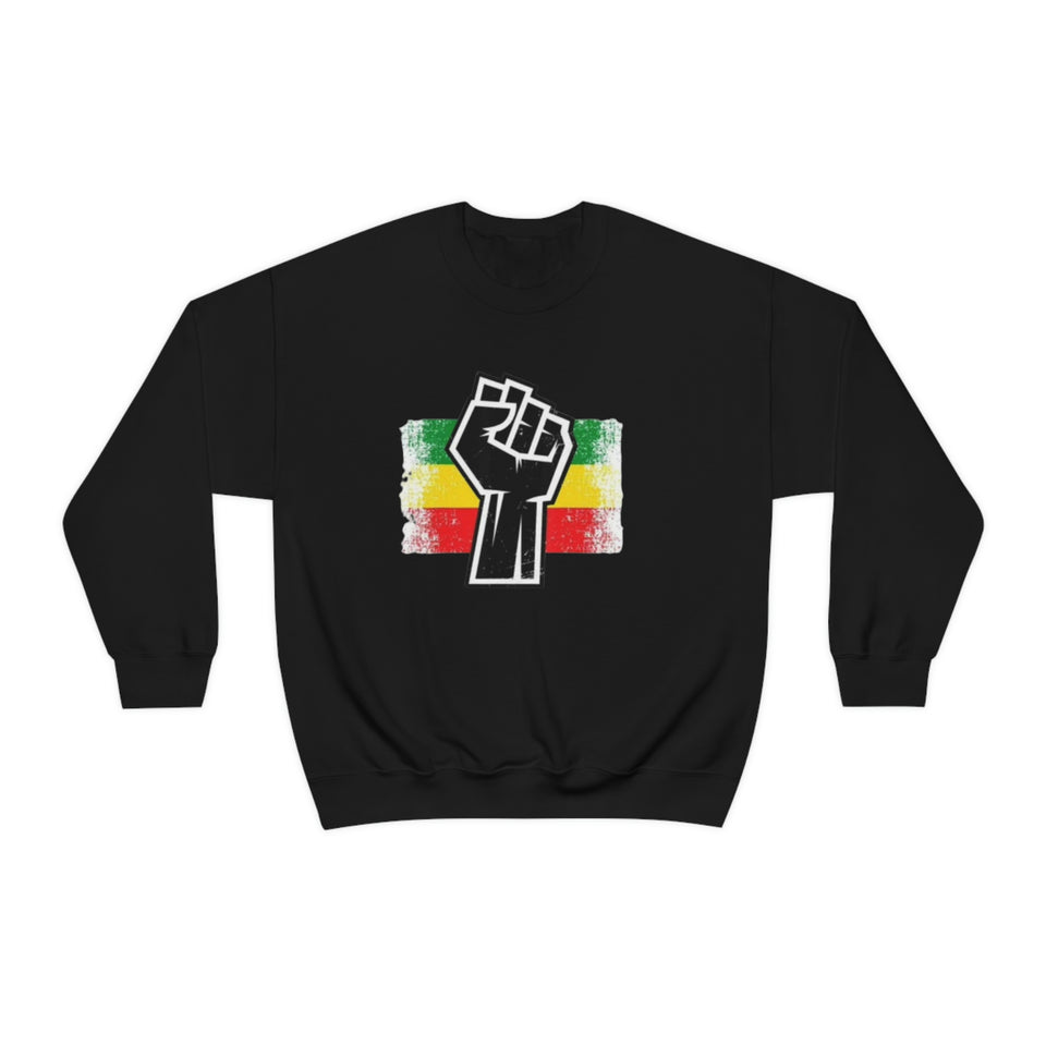 Black Fist Unisex Heavy Blend™ Crewneck Sweatshirt