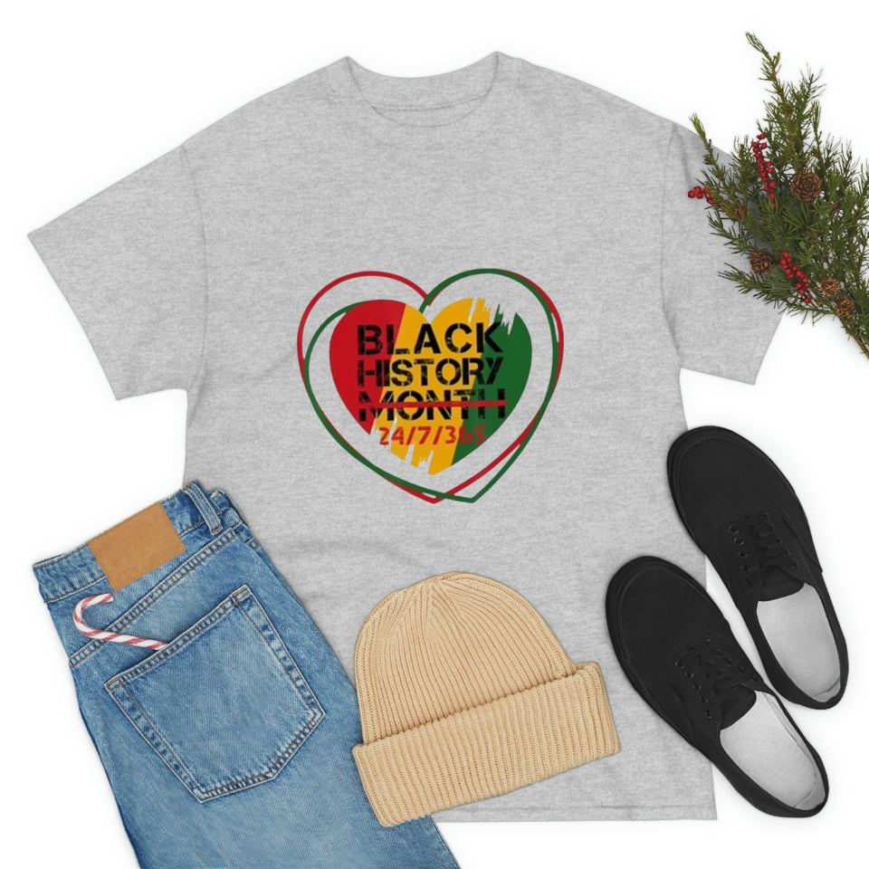 Black History 24/7/365 Cotton Tee