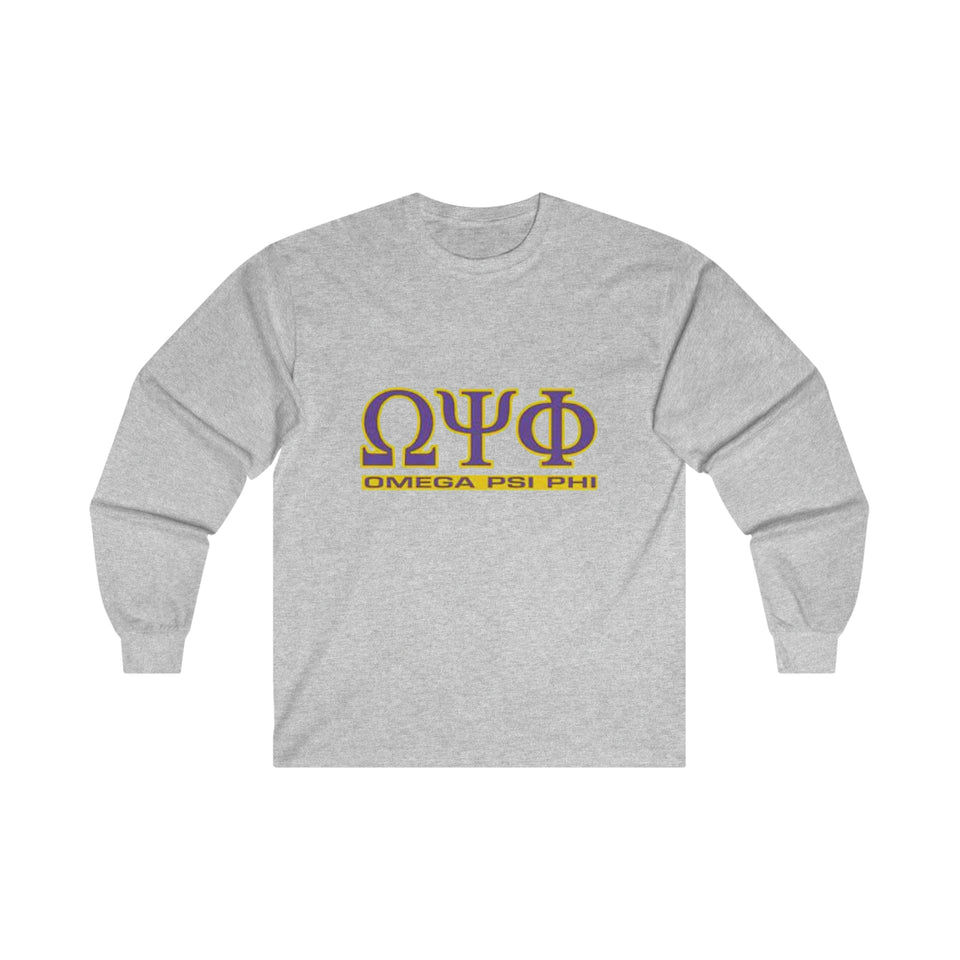 Omega Psi Phi Ultra Cotton Long Sleeve Tee