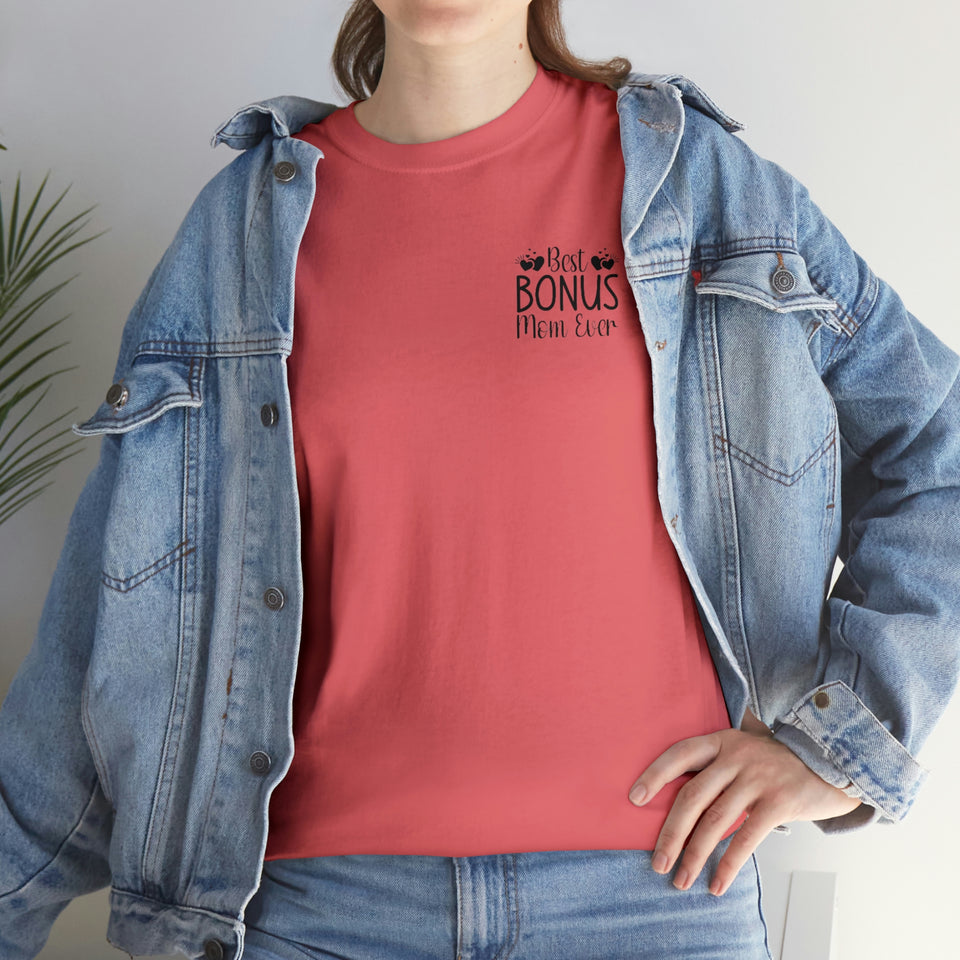 Best Bonus Mom Ever Unisex Heavy Cotton Tee