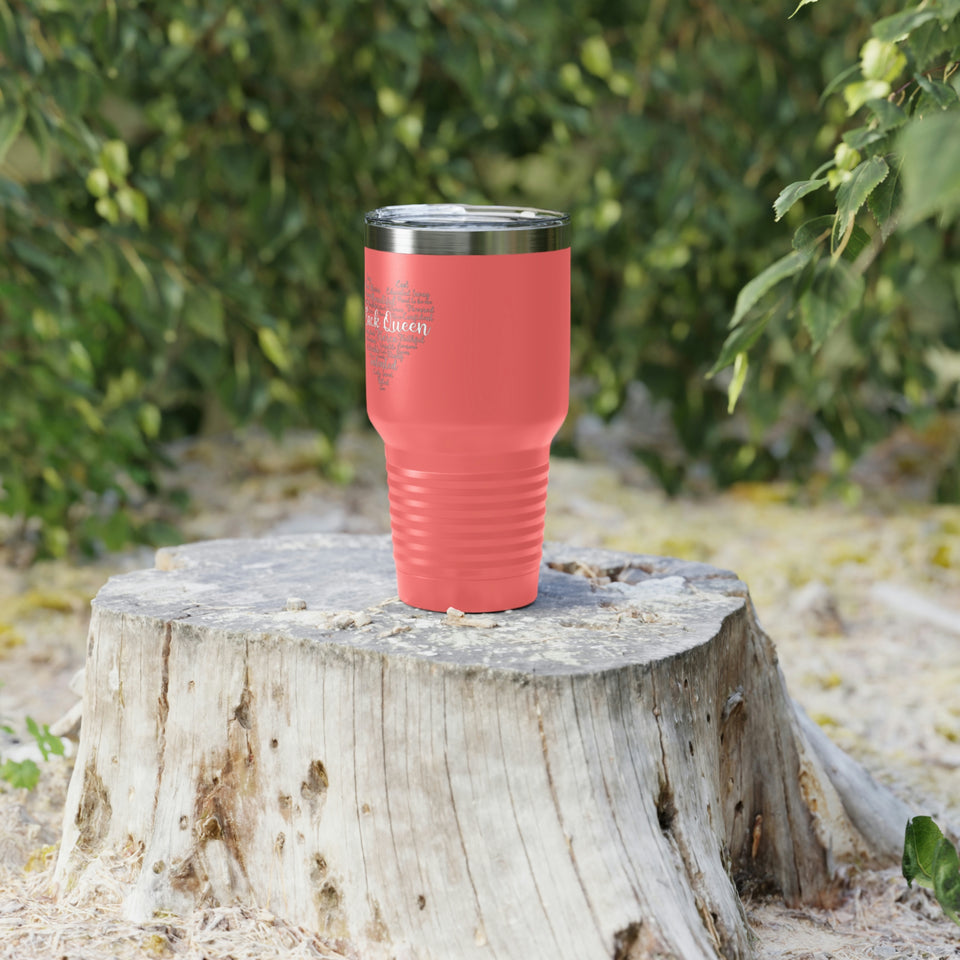 Black Queen Ringneck Tumbler, 30oz