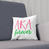 AKA Forever Throw Pillow