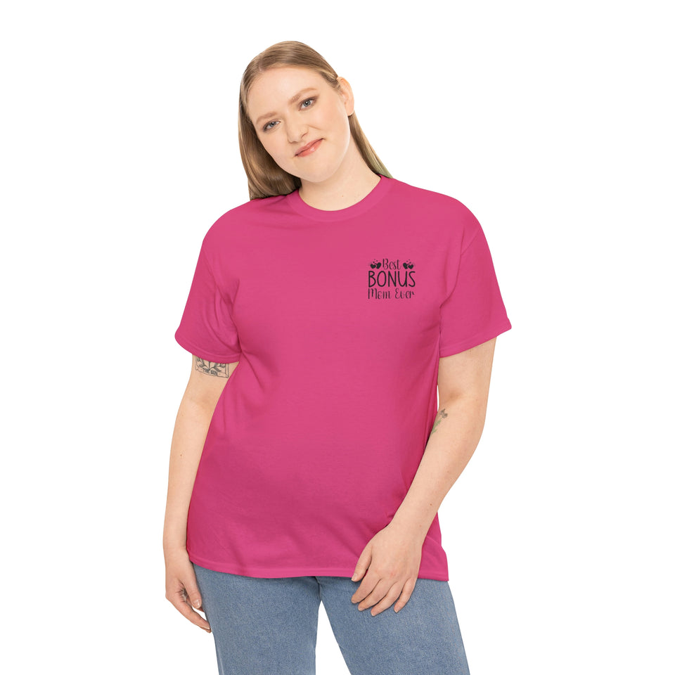 Best Bonus Mom Ever Unisex Heavy Cotton Tee