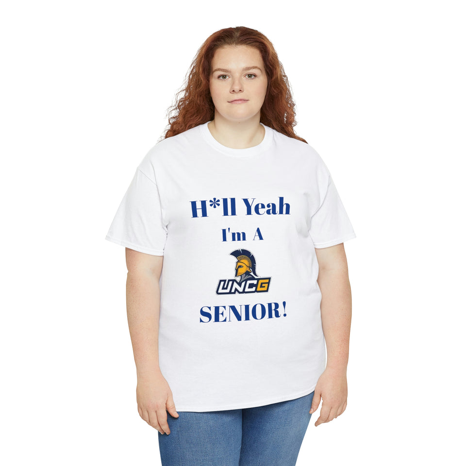 H*ll Yeah! UNCG Senior Unisex Heavy Cotton Tee