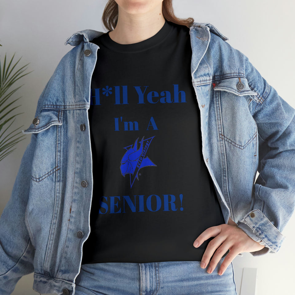 H*ll Yeah! Elizabeth City State Vikings Senior Unisex Heavy Cotton Tee