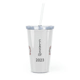 South Meck HS Class of 2023 Plastic Tumbler with Straw