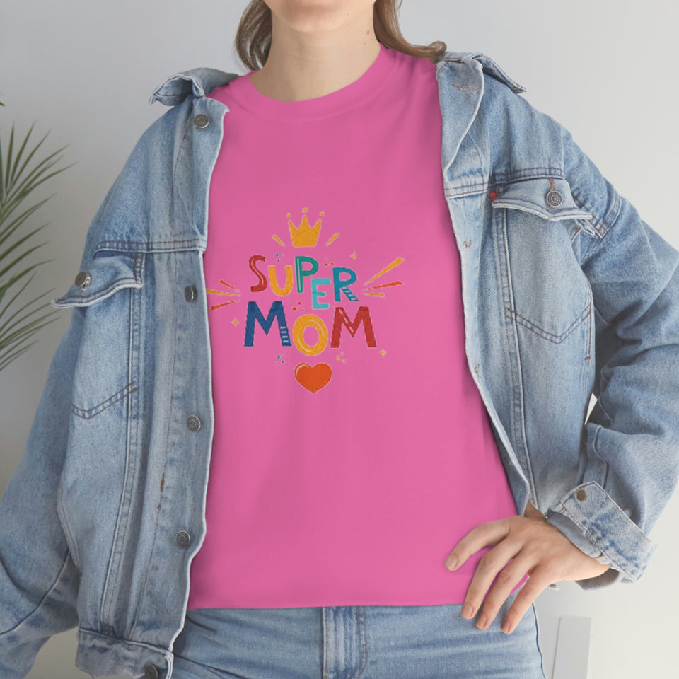 Super Mom Unisex Heavy Cotton Tee