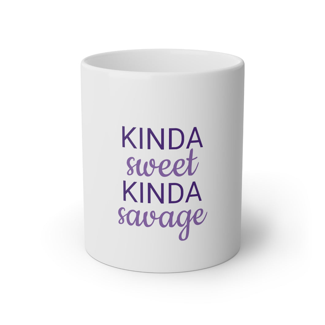 Kinda Sweet Kinda Savage White Mug, 11oz