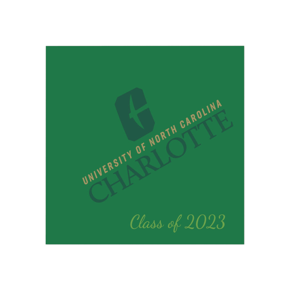 UNCC Class of 2023 Square Magnet