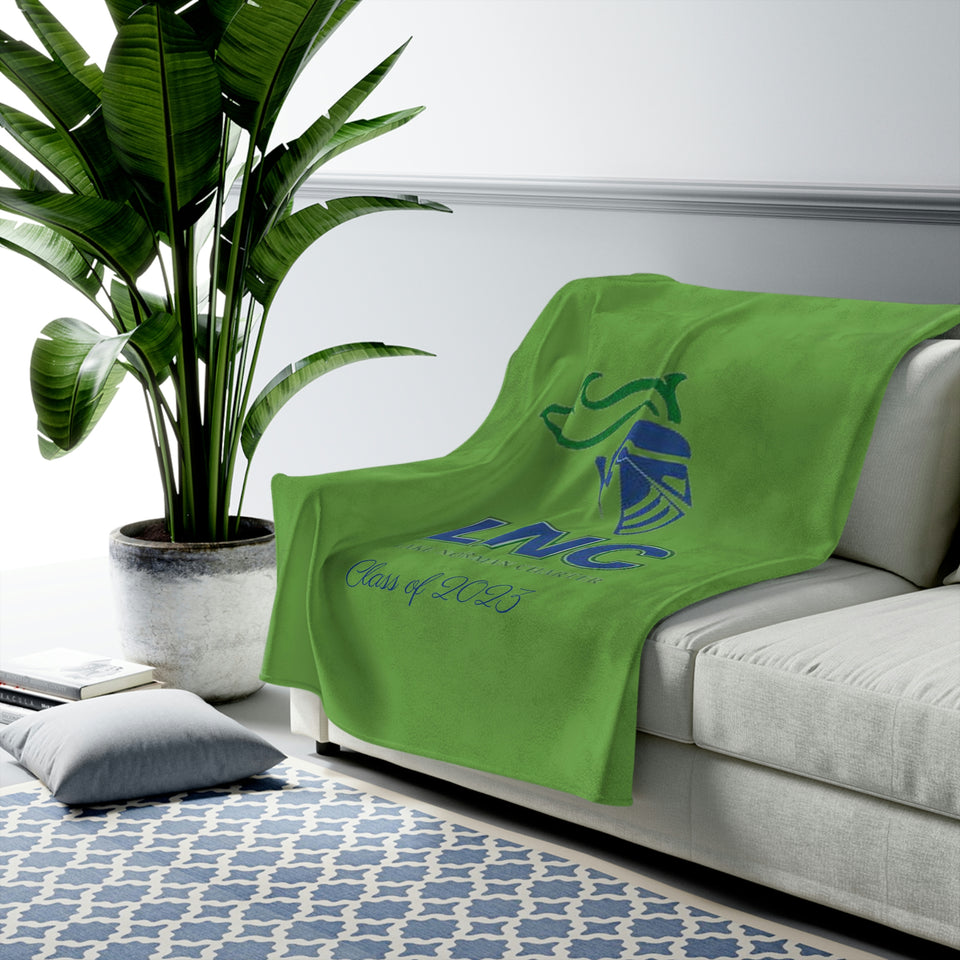 Lake Norman Charter Class of 2023 Velveteen Plush Blanket